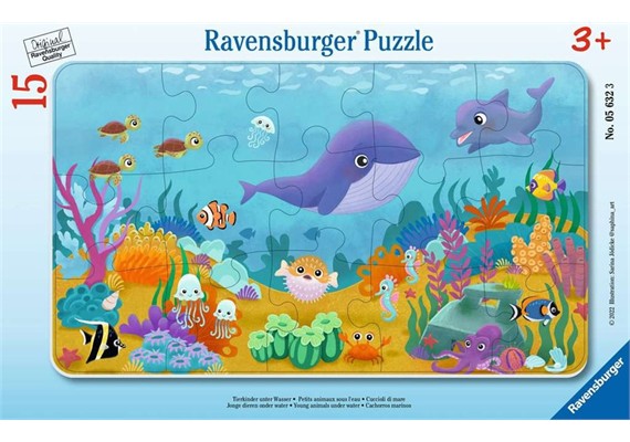 Ravensburger Puzzle 05632 Tierkinder unter Wasser