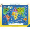 Ravensburger Puzzle 06641 Weltkarten mit Tieren