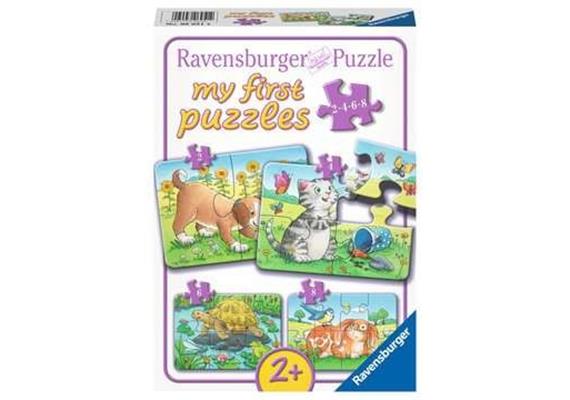 Ravensburger Puzzle 06951 Niedliche Haustiere 2/4/6 und 8 Teile