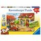 Ravensburger Puzzle 07560 Fleissig a.d. Bauernhof - 3+