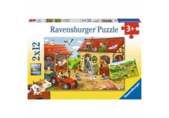 Ravensburger Puzzle 07560 Fleissig a.d. Bauernhof - 3+