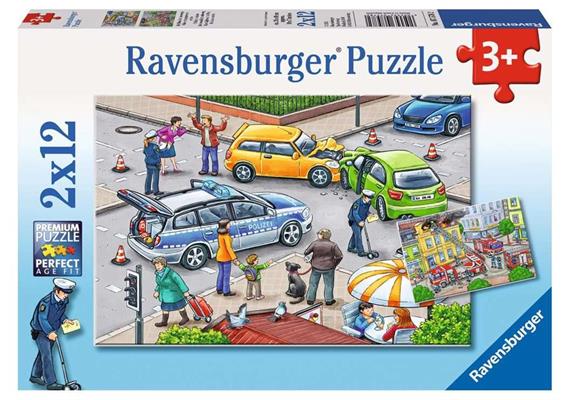 Ravensburger Puzzle 07578 Mit Blaulicht unterwegs