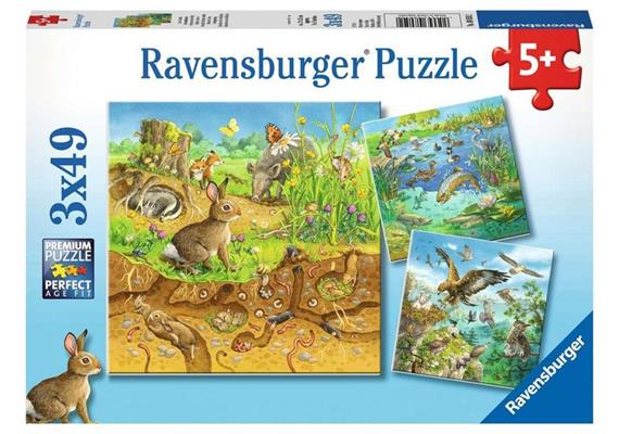 Ravensburger Puzzle 08050 Tiere in ihren Lebensräumen