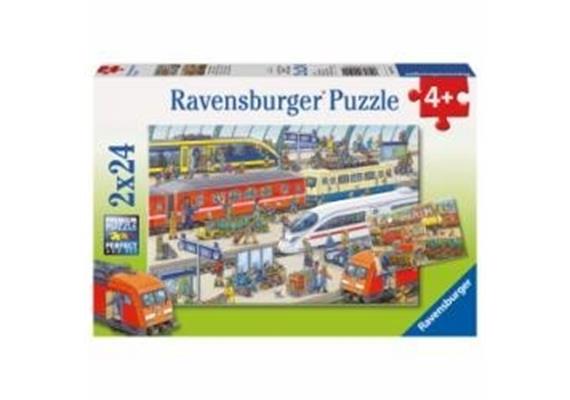 Ravensburger Puzzle 09191 Trubel am Bahnhof