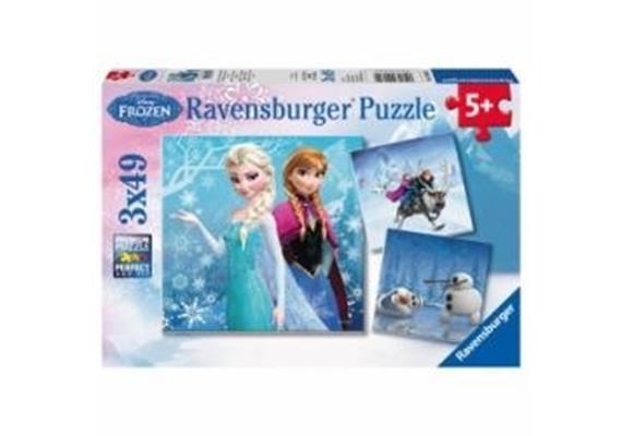Ravensburger Puzzle 09264 Abenteuer im Winter 3x49T, 5+