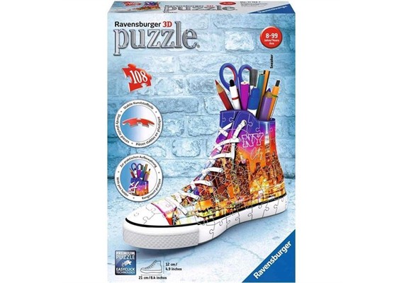 Ravensburger Puzzle 11152 3D Sneaker Skyline 108 Teile