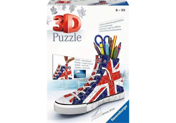 Ravensburger Puzzle 11222 3D Sneaker Union Jack 108 Teile