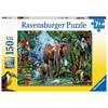 Ravensburger Puzzle 12901 Dschungelelefanten