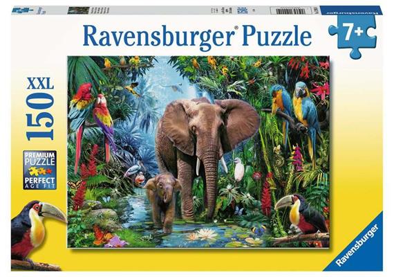 Ravensburger Puzzle 12901 Dschungelelefanten