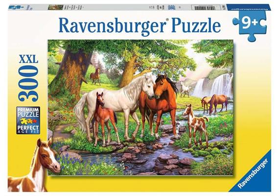 Ravensburger Puzzle 12904 Wildpferde am Fluss