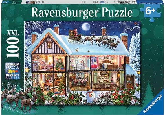 Ravensburger Puzzle 12996 Weihnachten zu Hause