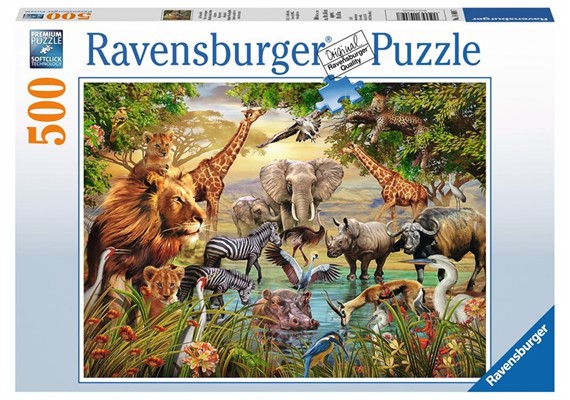 Ravensburger Puzzle 14809 Am Wasserloch 500 Teile