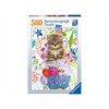 Ravensburger Puzzle 15037 Kätzchen in der Tasse 500 Teile