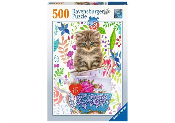 Ravensburger Puzzle 15037 Kätzchen in der Tasse 500 Teile