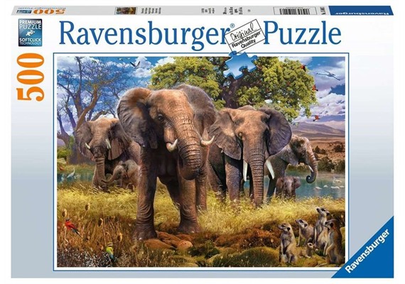 Ravensburger Puzzle 15040 - Elefantenfamilie