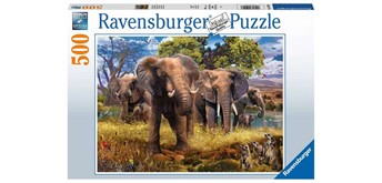 Ravensburger Puzzle 15040 - Elefantenfamilie