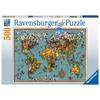 Ravensburger Puzzle 15043 Schmetterling-Weltkarte
