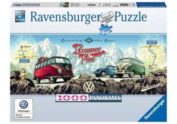 Ravensburger Puzzle 15102 Mit dem VW Bulli über den Brenner
