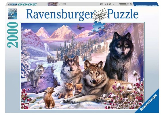 Ravensburger Puzzle 16012 - Wölfe im Schnee