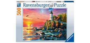 Ravensburger Puzzle 16581 Leuchtturm am Abend 500 Teile