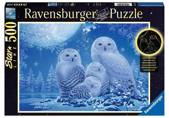 Ravensburger Puzzle 16595 Eulen im Mondschein