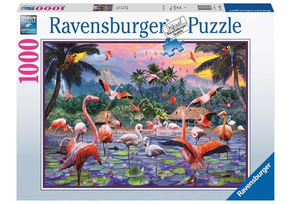 Ravensburger Puzzle 17082 - Pinke Flamingos