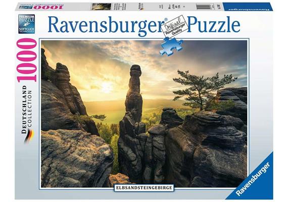 Ravensburger Puzzle 17093 Erleuchtung-Elbsandsteingebirge