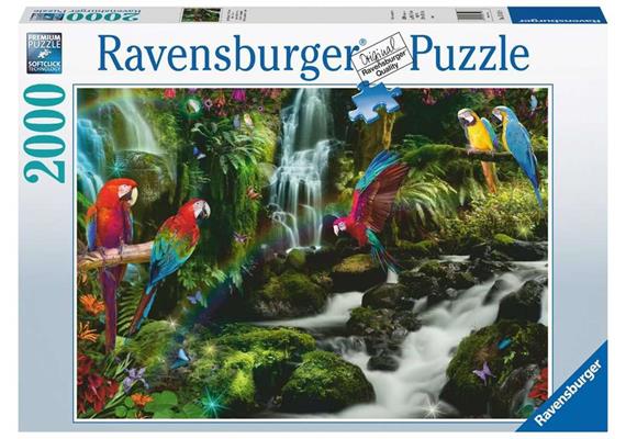 Ravensburger Puzzle 17111 - Bunte Papagei im Dschungel