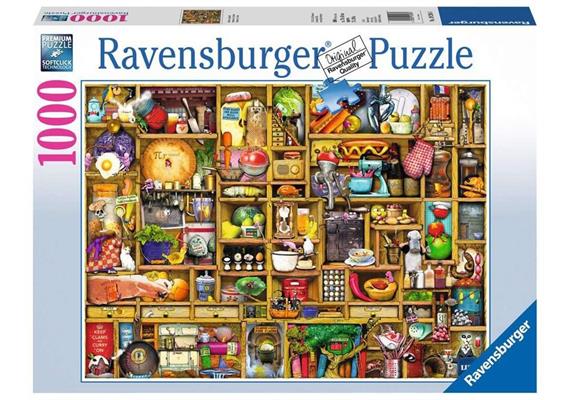 Ravensburger Puzzle 19298 - Kurioses Küchenregal