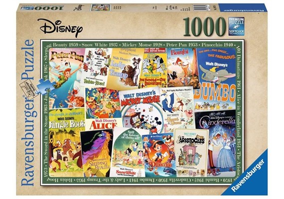 Ravensburger Puzzle 19874 - Disney Vintage Movie