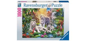 Ravensburger Puzzle 19947 Familie der weissen Tiger