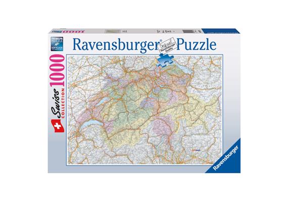 Ravensburger Puzzle 88972 - Schweizerkarte
