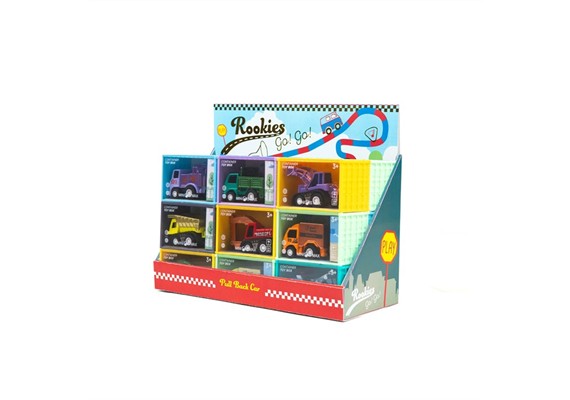 Rookies 828 Pull Back Mini Baufahrzeuge