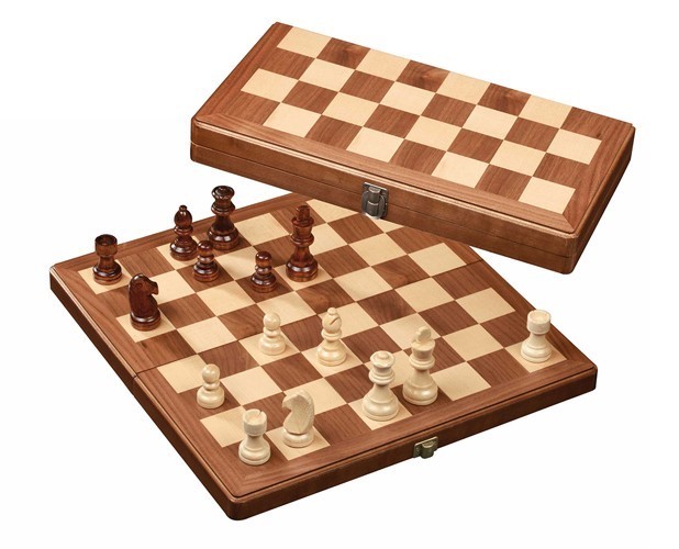 Schachspiel 3 in1 Tragbares Brett 29*29CM Schach-Set Schach Handarbeit 