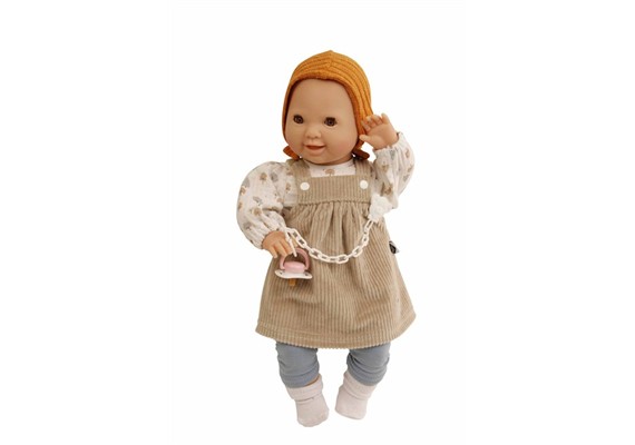 Schildkröt 2837458 Puppe Lenchen Grösse 37 cm, braune Schlafaugen, Malhaar