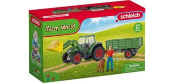 Schleich 42608 Farm World Traktor mit Anhänger