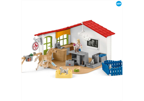 Schleich Farm World 42502 Tierarzt-Praxis mit Haus