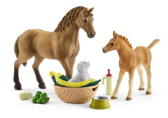 Schleich Horse Club 42432 Set Tierbaby-Pflege