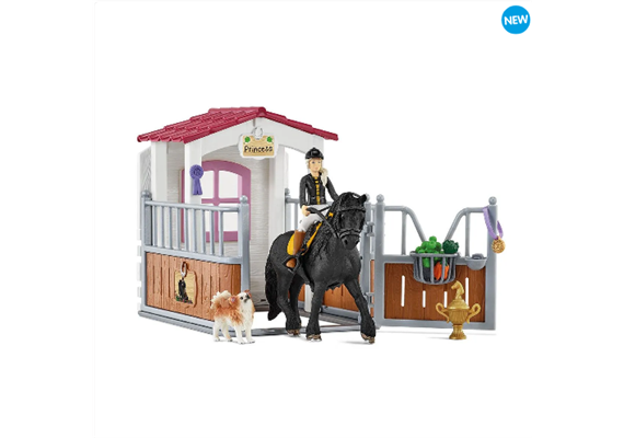 Schleich Horse Club 42437 Pferdebox mit Tori & Princess