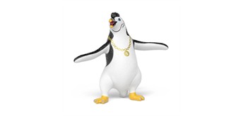 Schleich Schule mag. Tiere 14958 Juri der Pinguin mit Goldkette