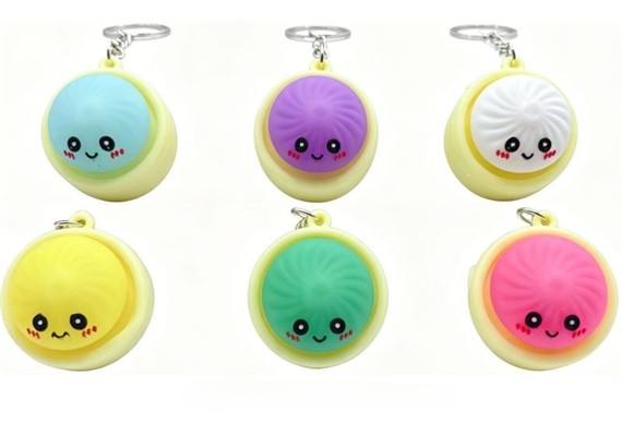 Schlüsselanhänger Dumpling 3.7 cm 1 Stück assortiert