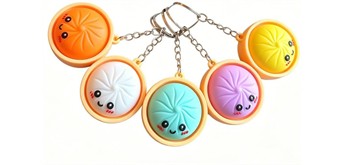 Schlüsselanhänger Dumpling 4.5 cm 1 Stück assortiert