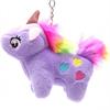 Schlüsselanhänger Einhorn 10 cm Violett