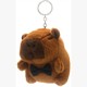 Schlüsselanhänger Plüsch Capybara mit Fliege 11 cm