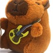 Schlüsselanhänger Plüsch Capybara mit Gitarre11 cm assortiert | Bild 2