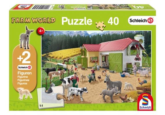 Schmidt Spiele GmbH Ein Tag auf dem Bauernhof, 40 Teile (inkl. Original-Figur)