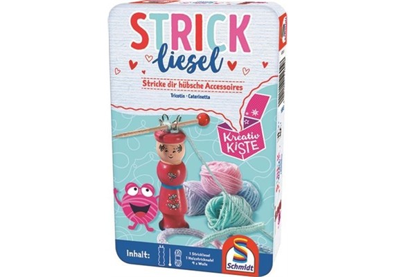 Schmidt Spiele Strickliesel Kreativ Kiste Metalldosw