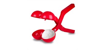 Schneeball-Zange rot 38 cm für 7 cm Schneebälle