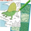 Schraffur-Malbuch. Dinosaurier | Bild 2
