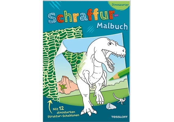 Schraffur-Malbuch. Dinosaurier